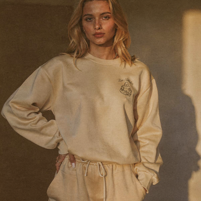 Body Of A God Beige Sweatshirt
