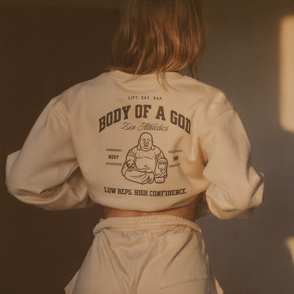 Body Of A God Beige Sweatshirt